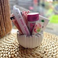 Muttertag Geschenkset – Schale mit Kerze & Kosmetik  – Sweetly Crafted by Maja
