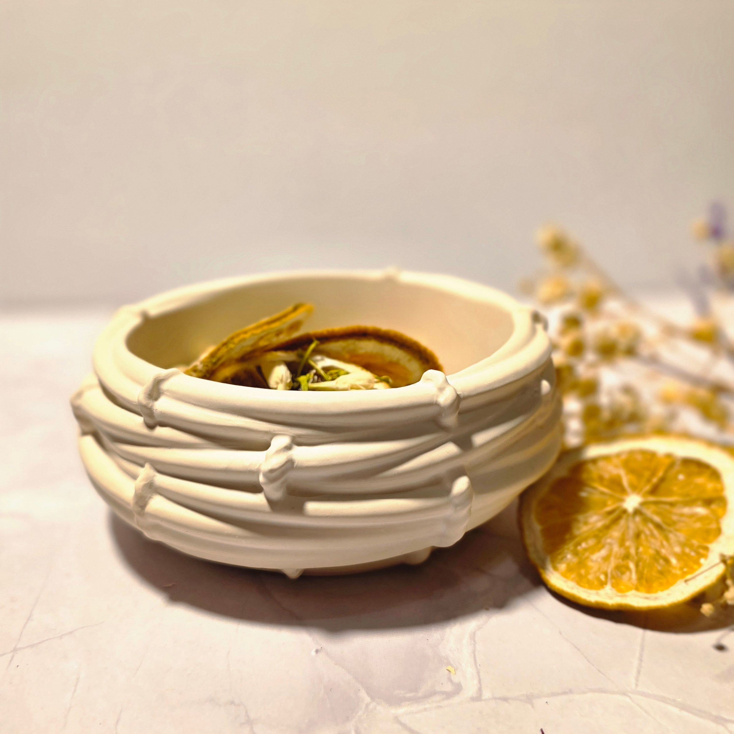 Handgefertigte Bambus-Gipsschale – Sweetly Crafted by Maja