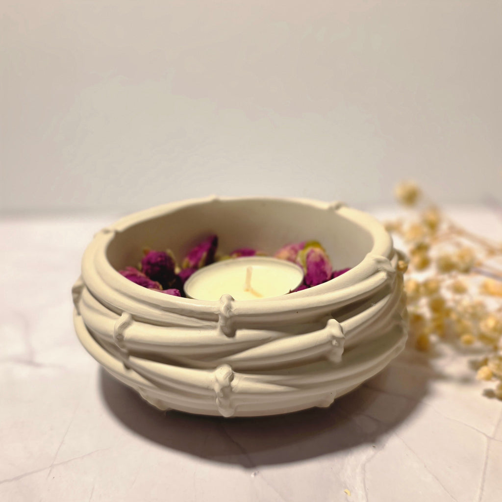 Handgefertigte Bambus-Gipsschale – Sweetly Crafted by Maja