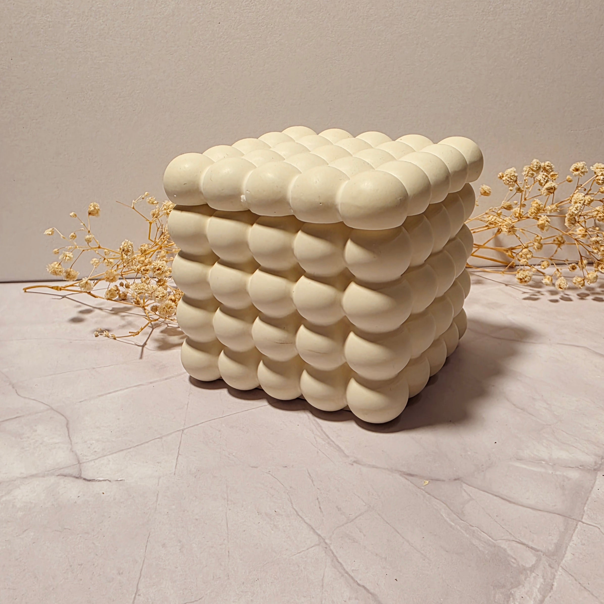 Handgefertigte Bubble-Gipsbox mit Deckel – Sweetly Crafted by Maja