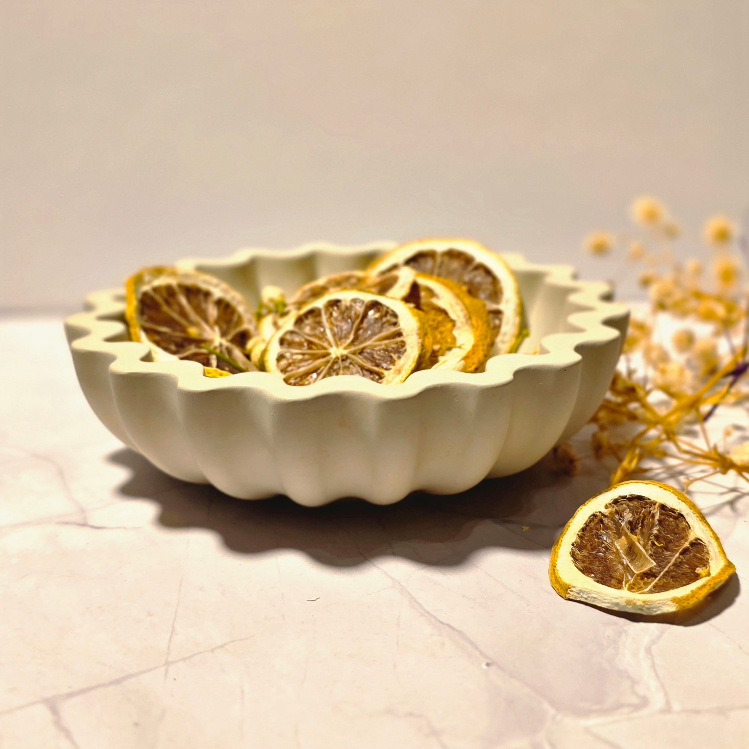 Handgefertigte Muschel-Gipsschale